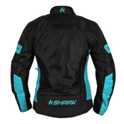 Shark Ladies Aired Jacket [Black/Teal - 12]